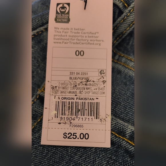 Wild Fable Super High- Rise Baggy Jean - size 00 - Picture 2 of 10